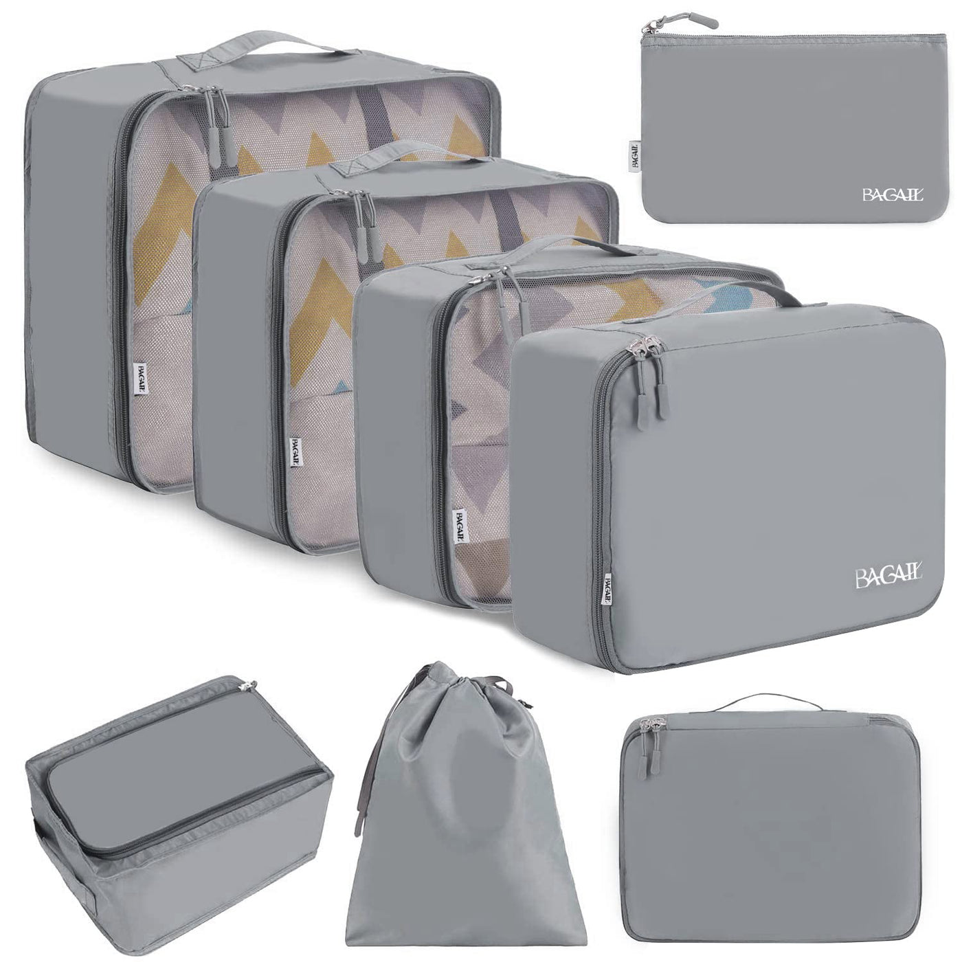8 Set Packing Cubes Luggage Packing Organizers