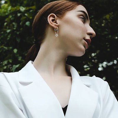 Dangle Hoop Earrings