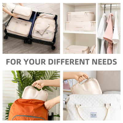 8 Set Packing Cubes Luggage Packing Organizers