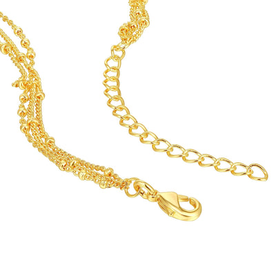 PAVOI 14K Gold Plated Dainty Layering Necklaces