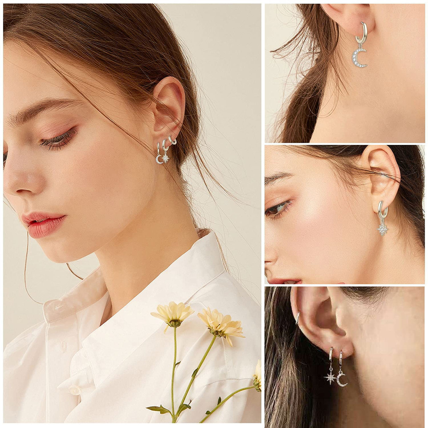 Dangle Hoop Earrings