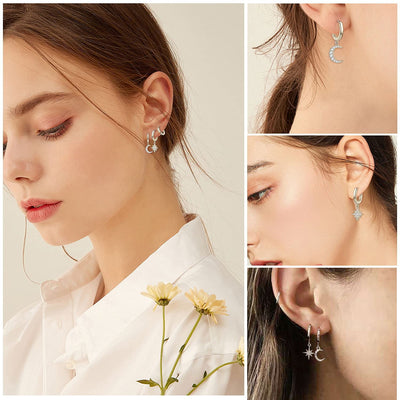 Dangle Hoop Earrings