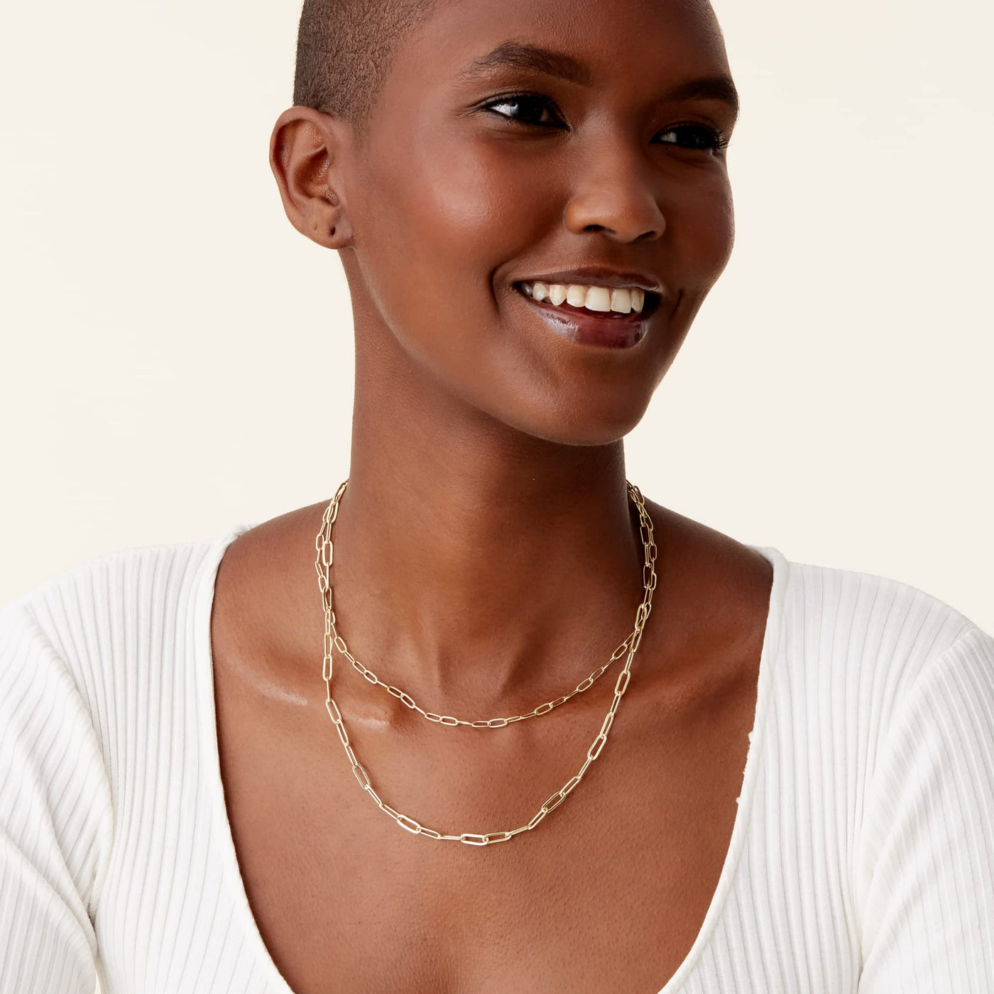 PAVOI 14K Gold Plated Dainty Layering Necklaces