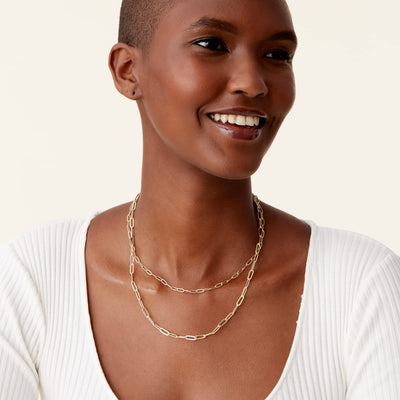 PAVOI 14K Gold Plated Dainty Layering Necklaces