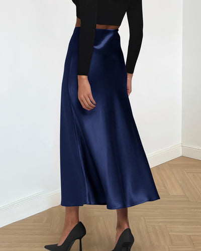 Long Satin Skirt