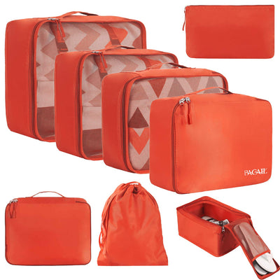 8 Set Packing Cubes Luggage Packing Organizers