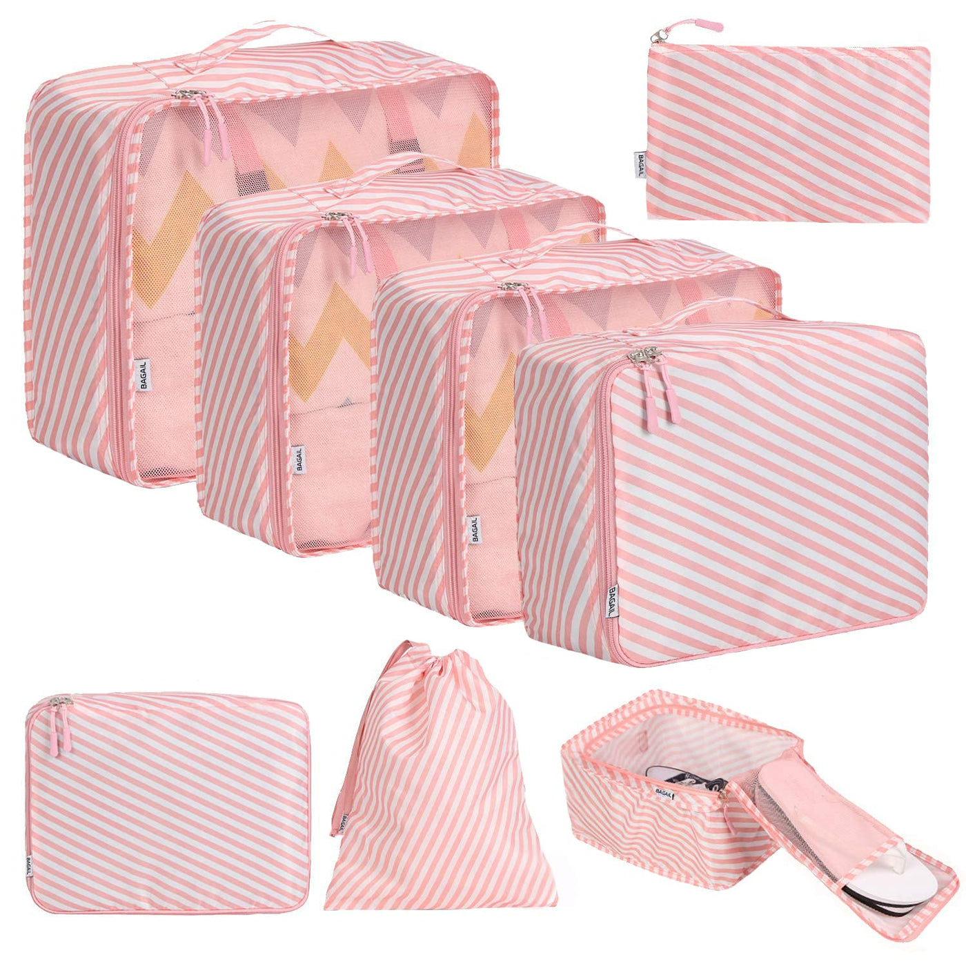 8 Set Packing Cubes Luggage Packing Organizers