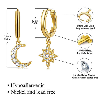 Dangle Hoop Earrings