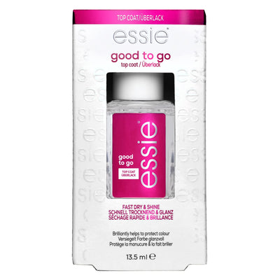 essie good to go vegan top coat, fast dry,  nail polish