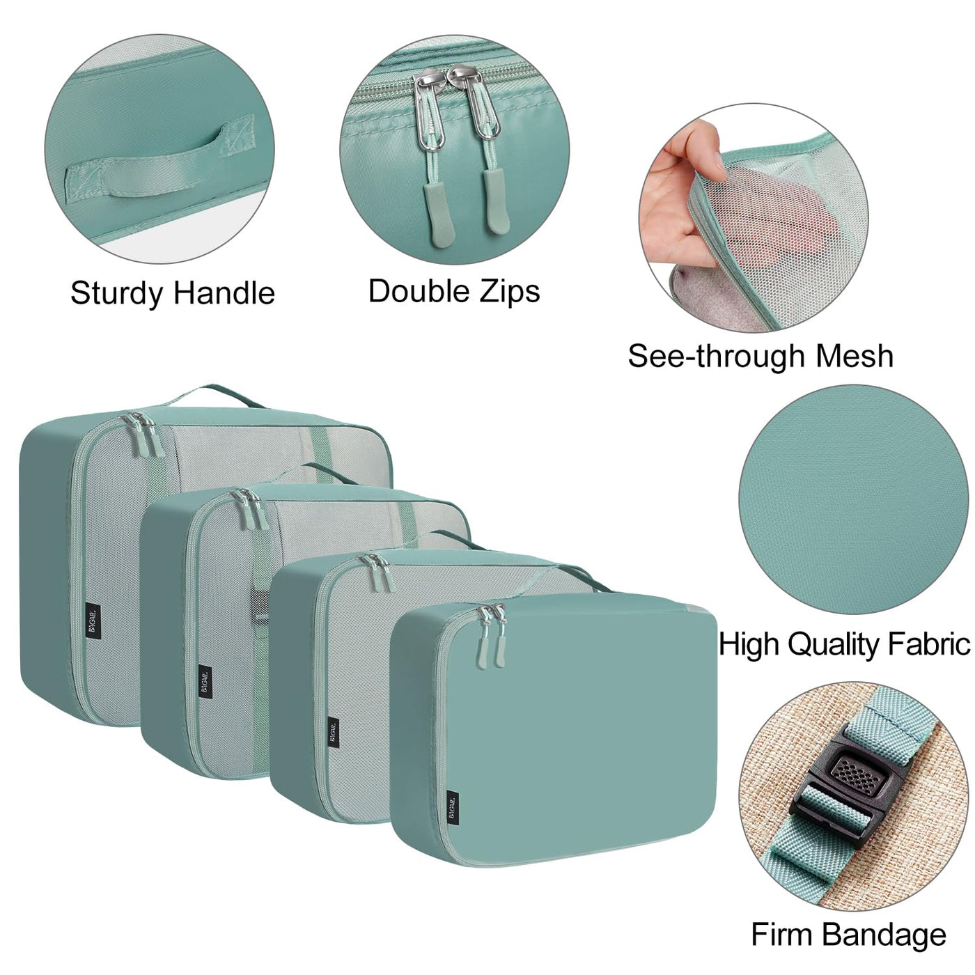 8 Set Packing Cubes Luggage Packing Organizers