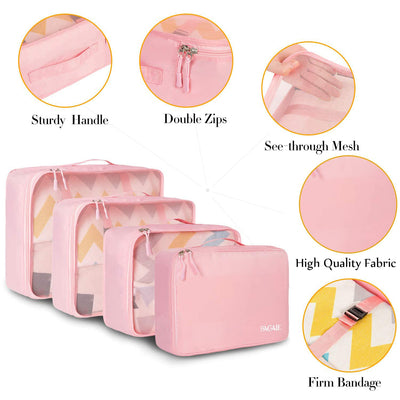 8 Set Packing Cubes Luggage Packing Organizers