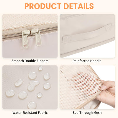 8 Set Packing Cubes Luggage Packing Organizers