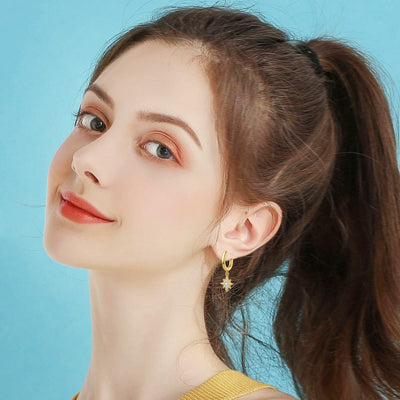 Dangle Hoop Earrings