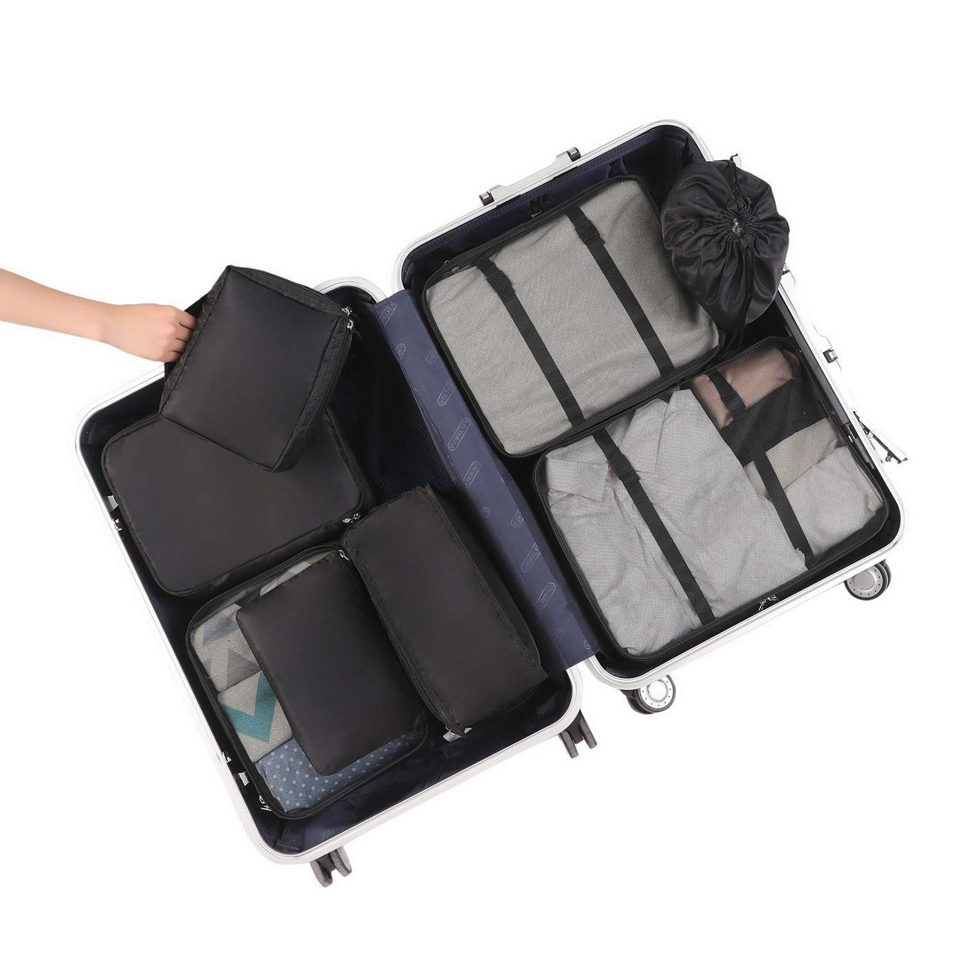 8 Set Packing Cubes Luggage Packing Organizers