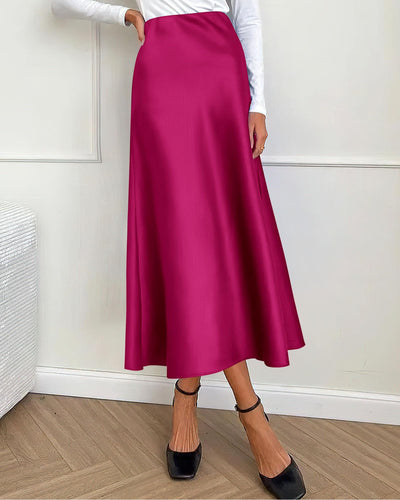Long Satin Skirt