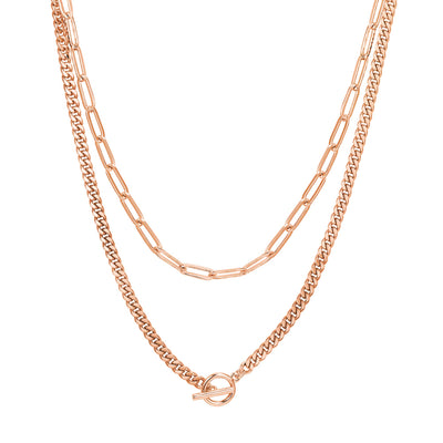 PAVOI 14K Gold Plated Dainty Layering Necklaces