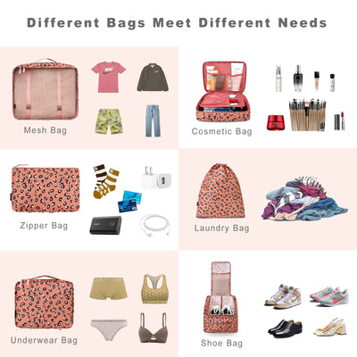 8 Set Packing Cubes Luggage Packing Organizers