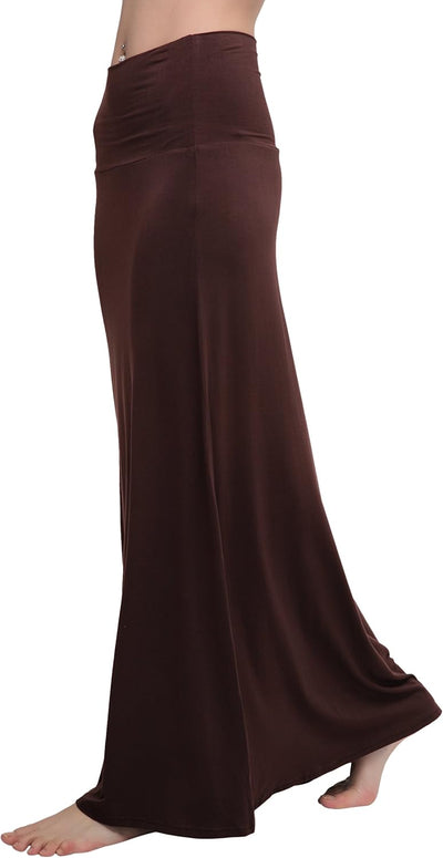Ruched, High Waist  Flared Midi Skirt