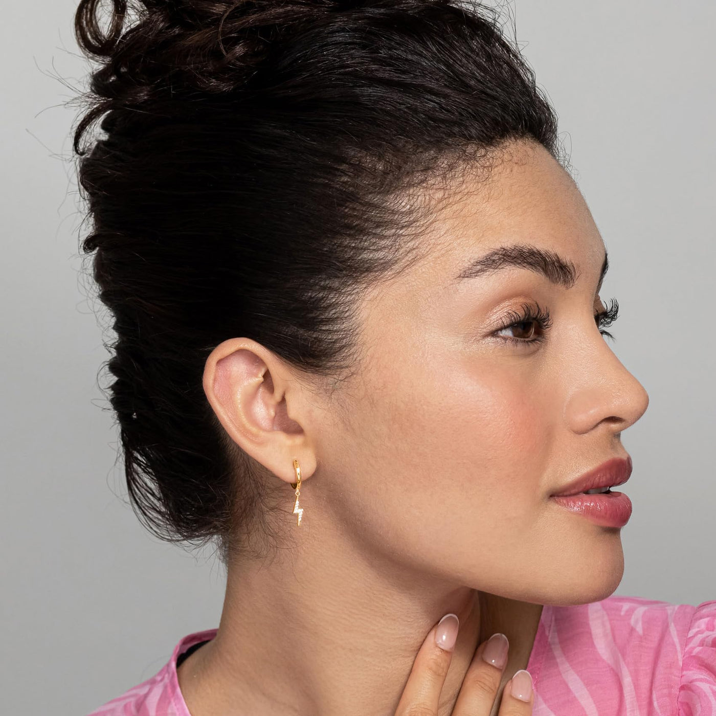 PAVOI 14K Gold Plated Drop/Dangle Huggie Earrings
