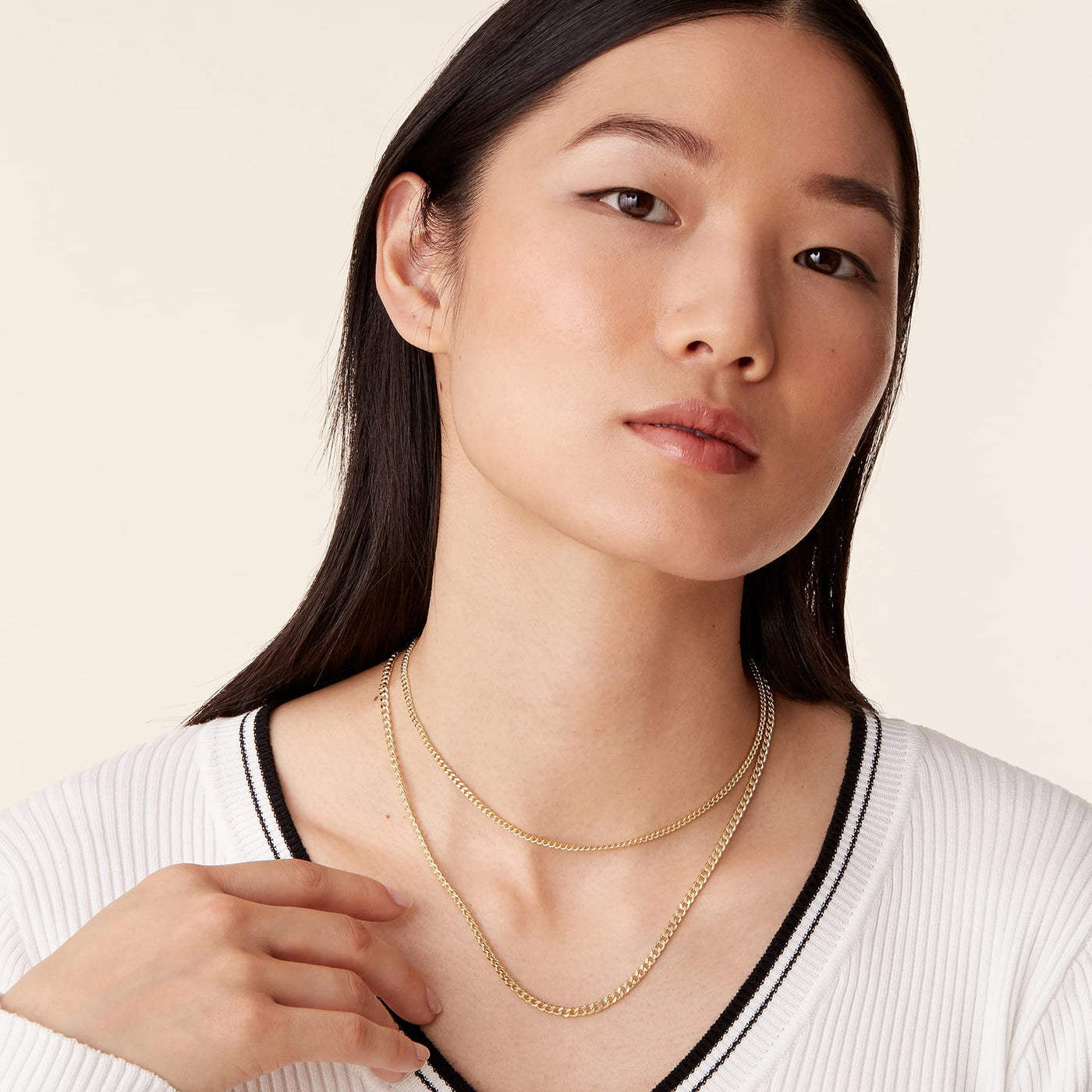 PAVOI 14K Gold Plated Dainty Layering Necklaces