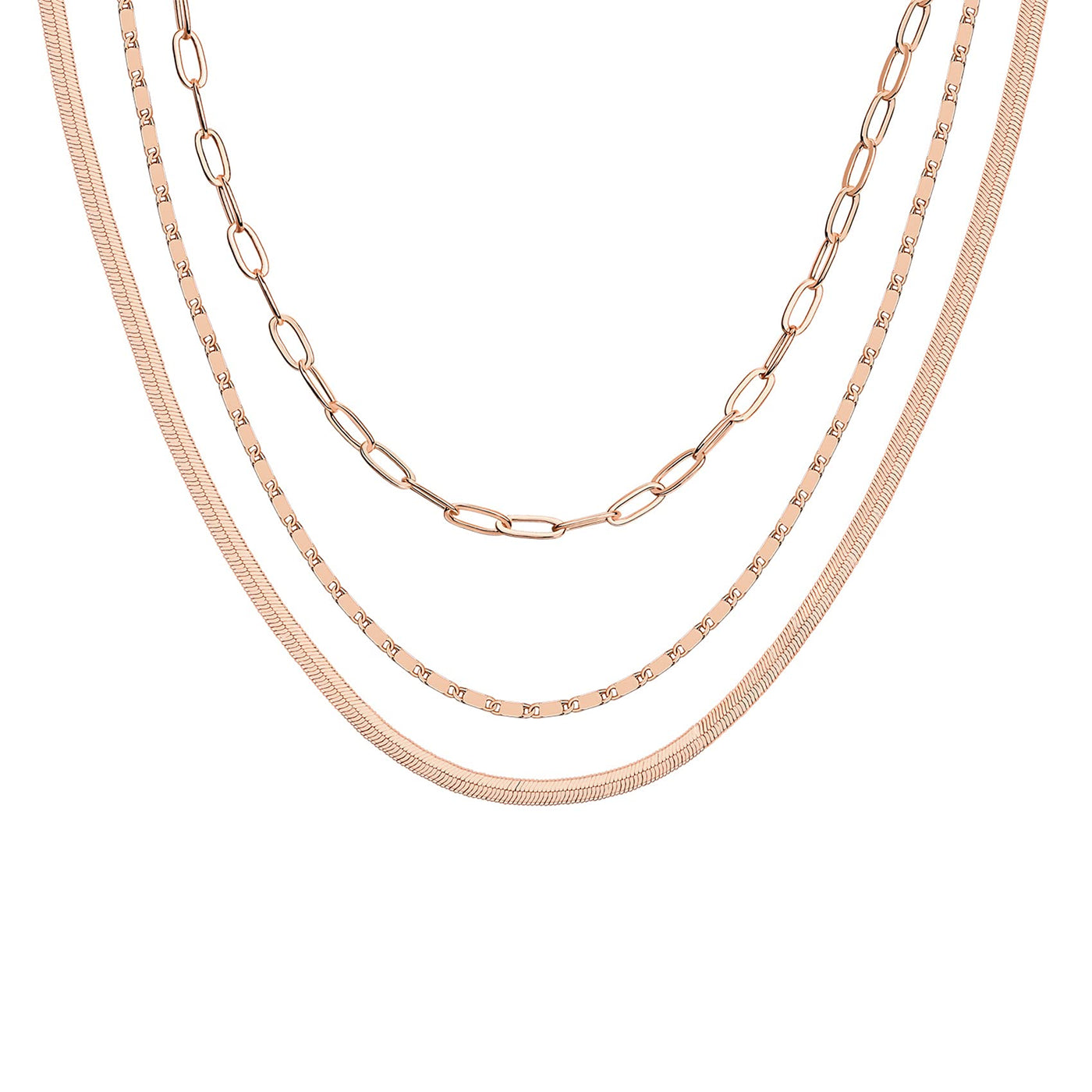 PAVOI 14K Gold Plated Dainty Layering Necklaces