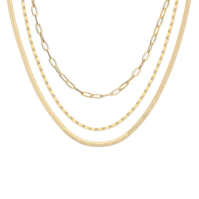 PAVOI 14K Gold Plated Dainty Layering Necklaces