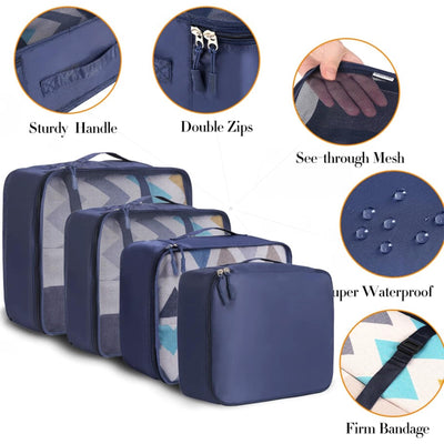 8 Set Packing Cubes Luggage Packing Organizers