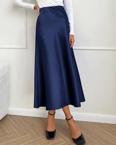 Long Satin Skirt