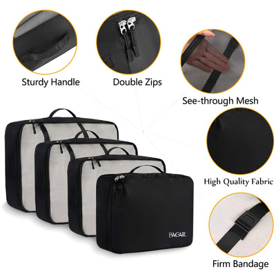 8 Set Packing Cubes Luggage Packing Organizers