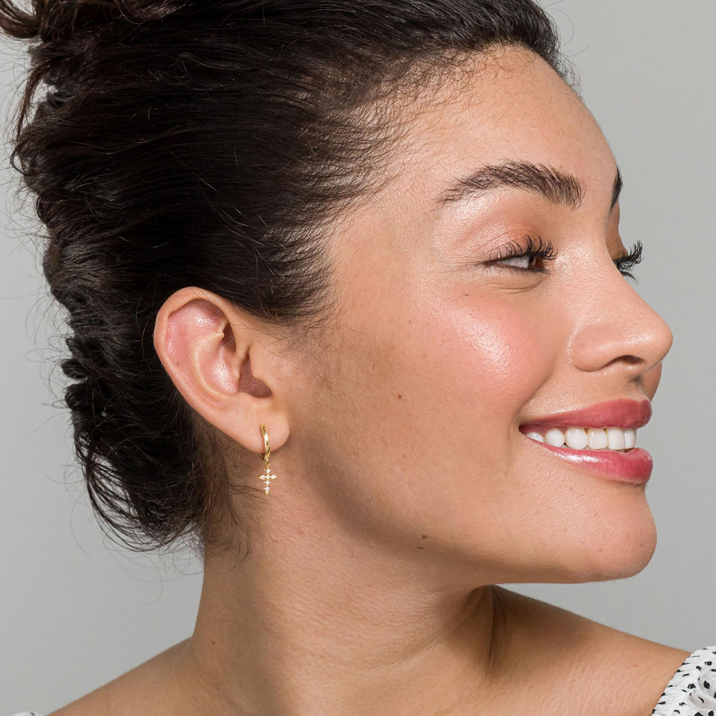 PAVOI 14K Gold Plated Drop/Dangle Huggie Earrings