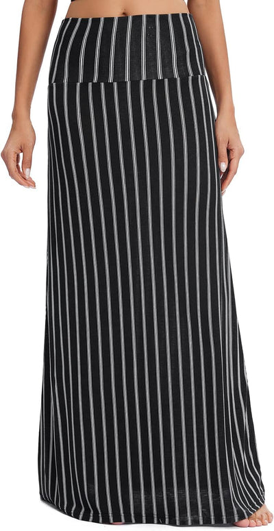 Ruched, High Waist  Flared Midi Skirt