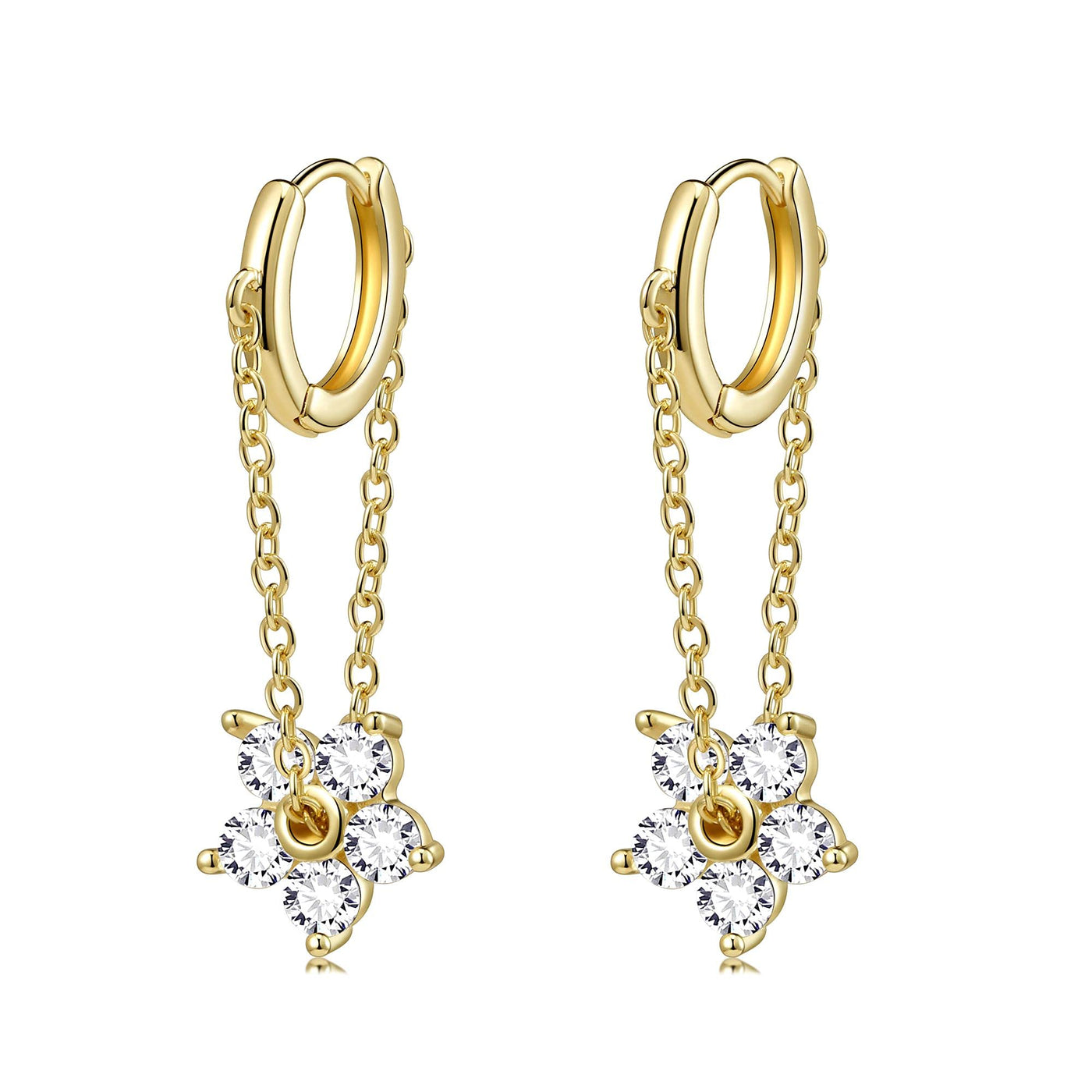 Dangle Hoop Earrings