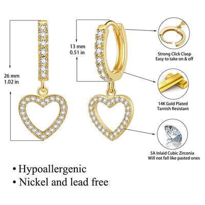 Dangle Hoop Earrings
