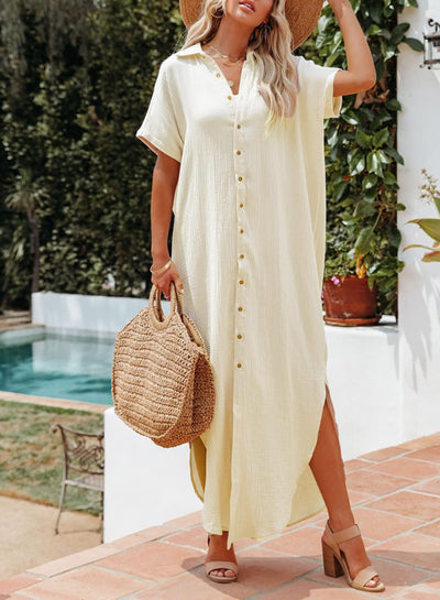 Button Down, Long Kimonos Swimsuit Cover Ups