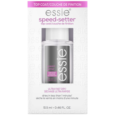essie good to go vegan top coat, fast dry,  nail polish