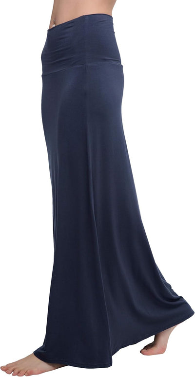 Ruched, High Waist  Flared Midi Skirt