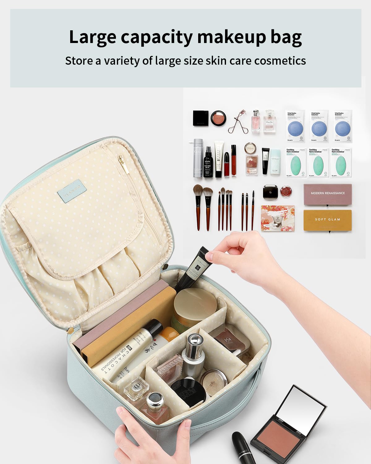 Large Capacity Travel Makeup Bag