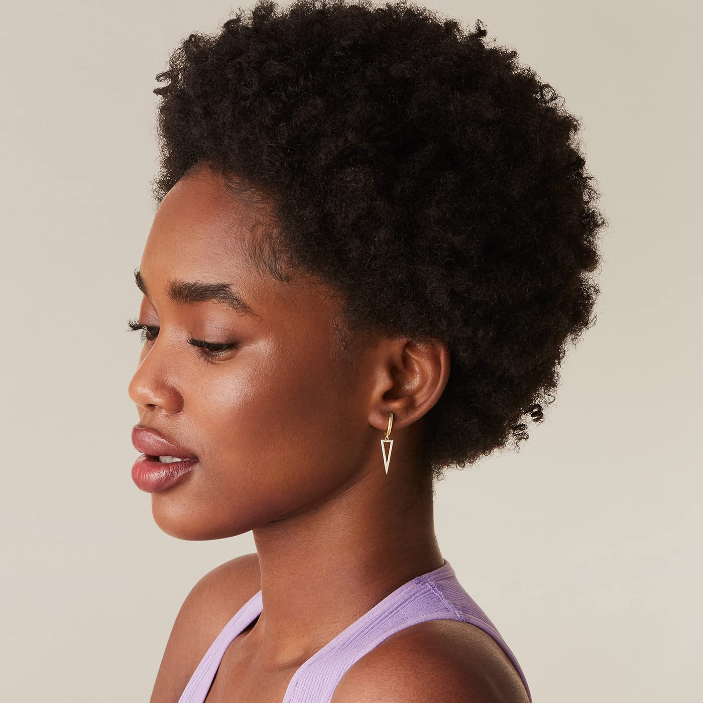 PAVOI 14K Gold Plated Drop/Dangle Huggie Earrings