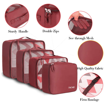 8 Set Packing Cubes Luggage Packing Organizers