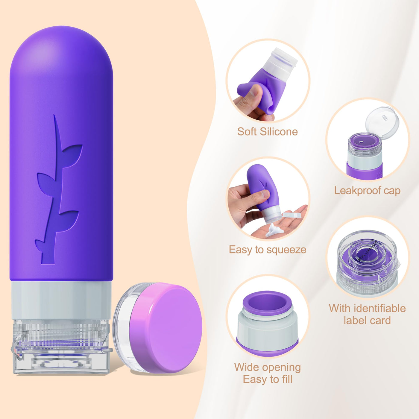 18 Pack Travel Bottles for Toiletries