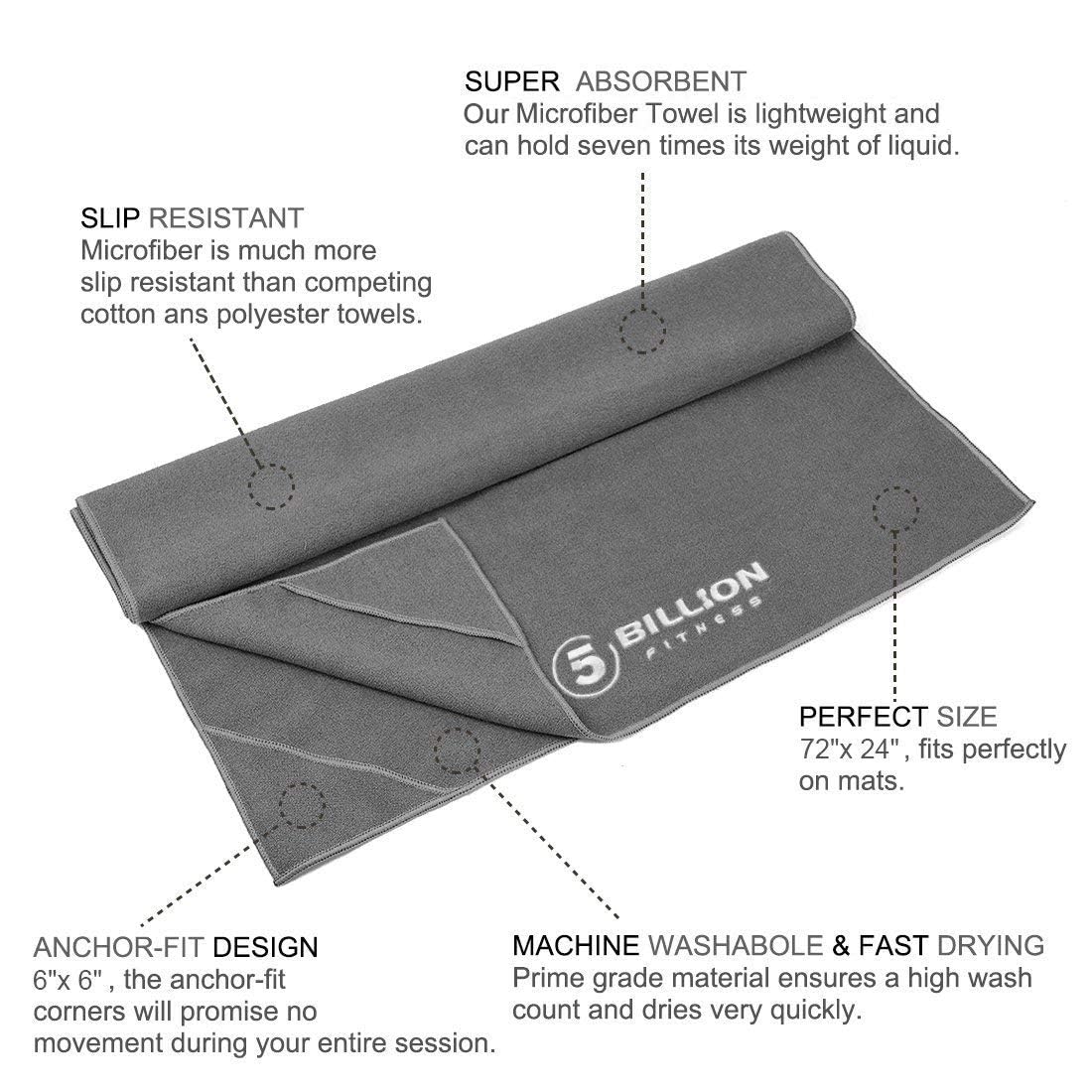 Microfiber Yoga Towel for Yoga Mat