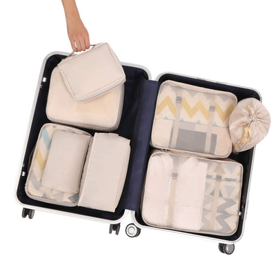 8 Set Packing Cubes Luggage Packing Organizers