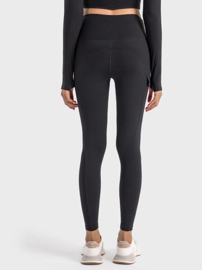 Millennia Wide Waistband Sports Leggings - Curated by tt
