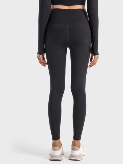 Millennia Wide Waistband Sports Leggings - Curated by tt