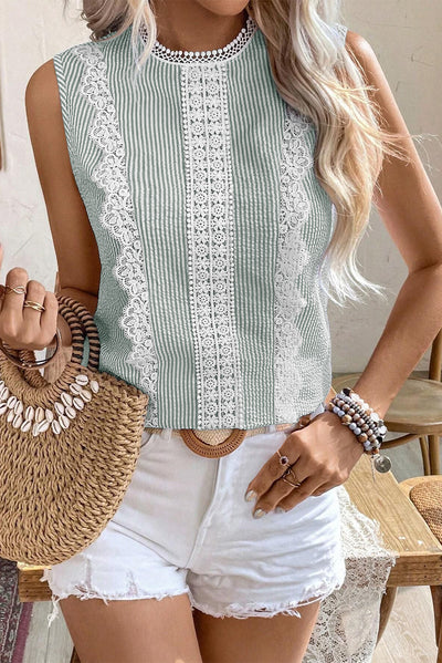 Lace Patchwork Tank Top