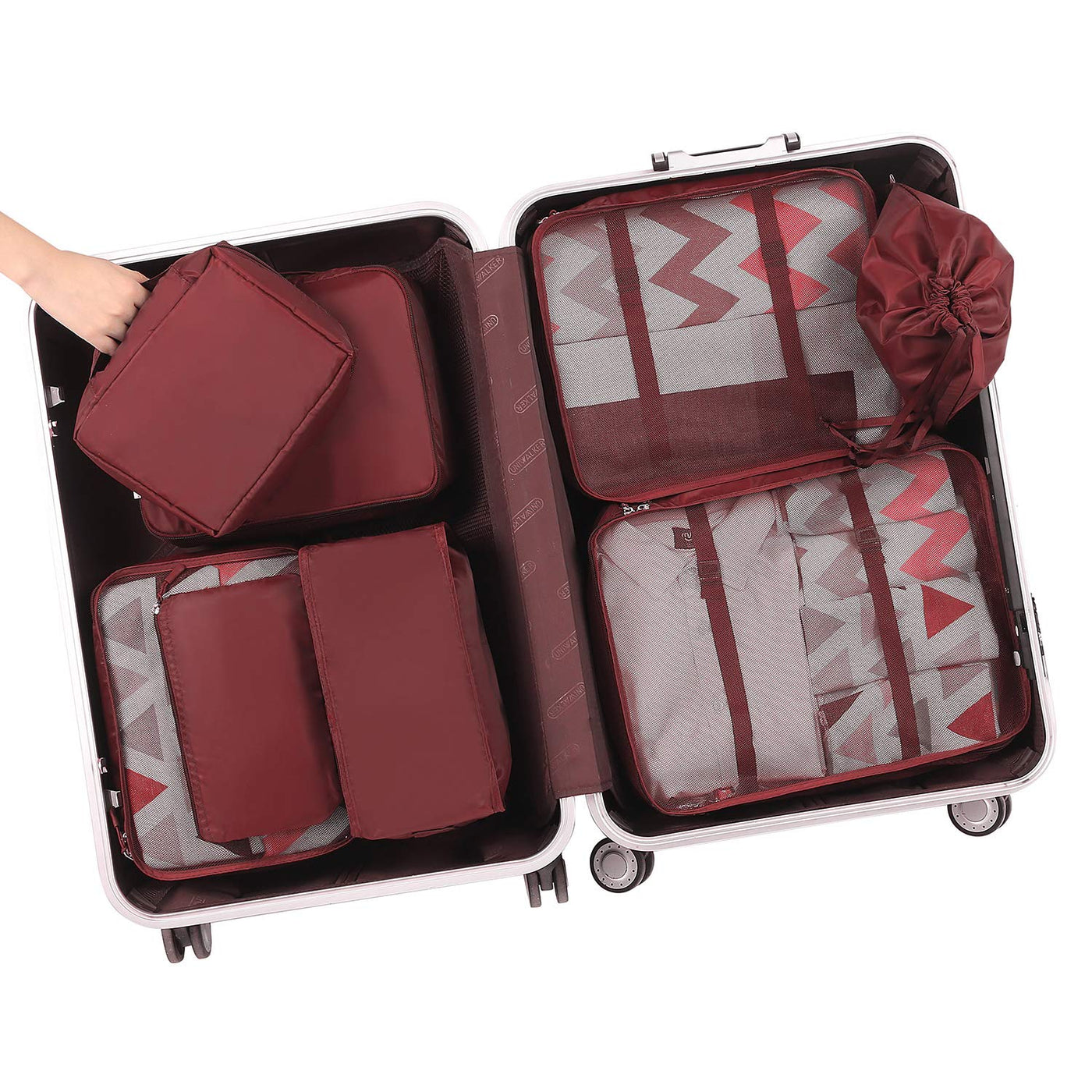 8 Set Packing Cubes Luggage Packing Organizers