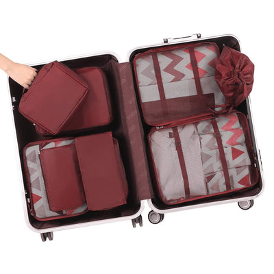 8 Set Packing Cubes Luggage Packing Organizers