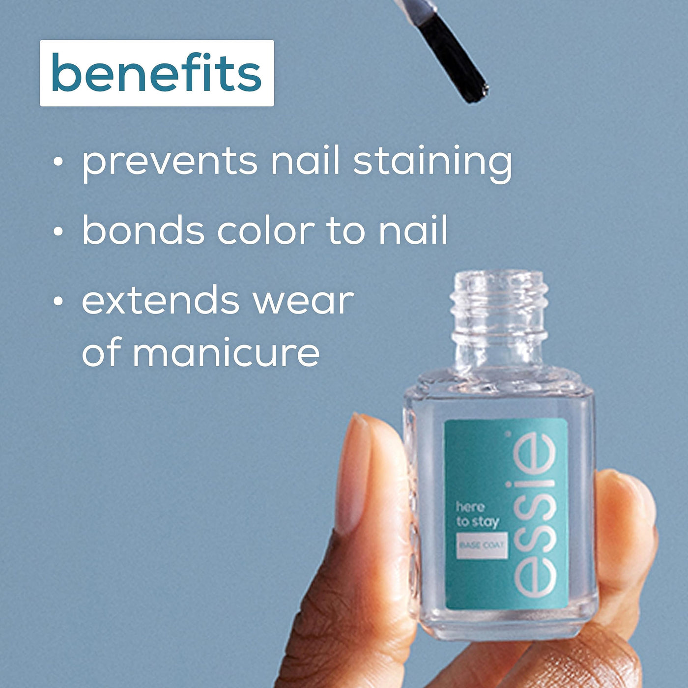 essie good to go vegan top coat, fast dry,  nail polish