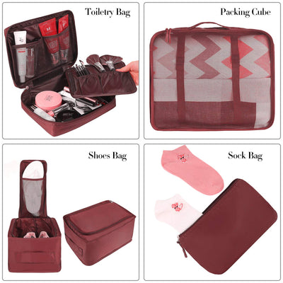 8 Set Packing Cubes Luggage Packing Organizers