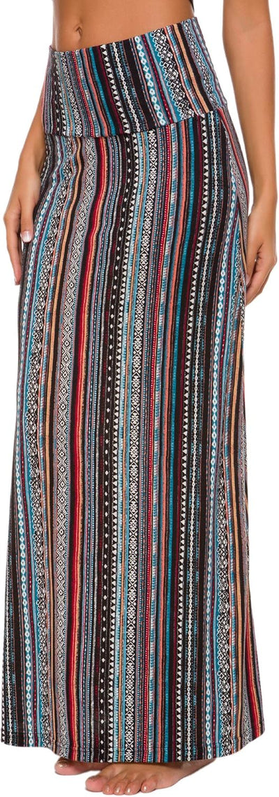 Ruched, High Waist  Flared Midi Skirt